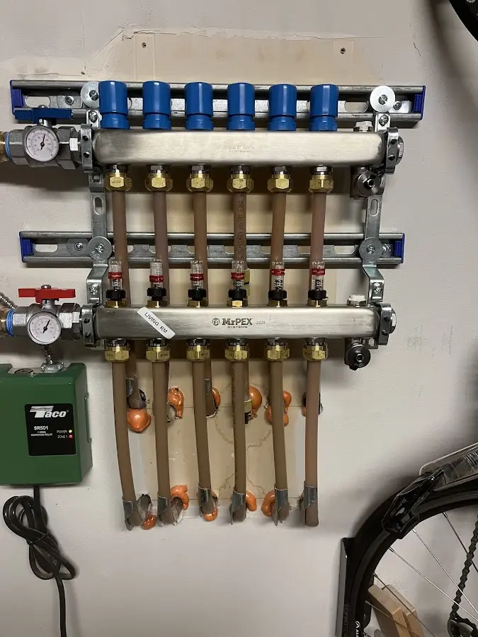 Plumber performing Gas Leak Detection at a residential property in Welch